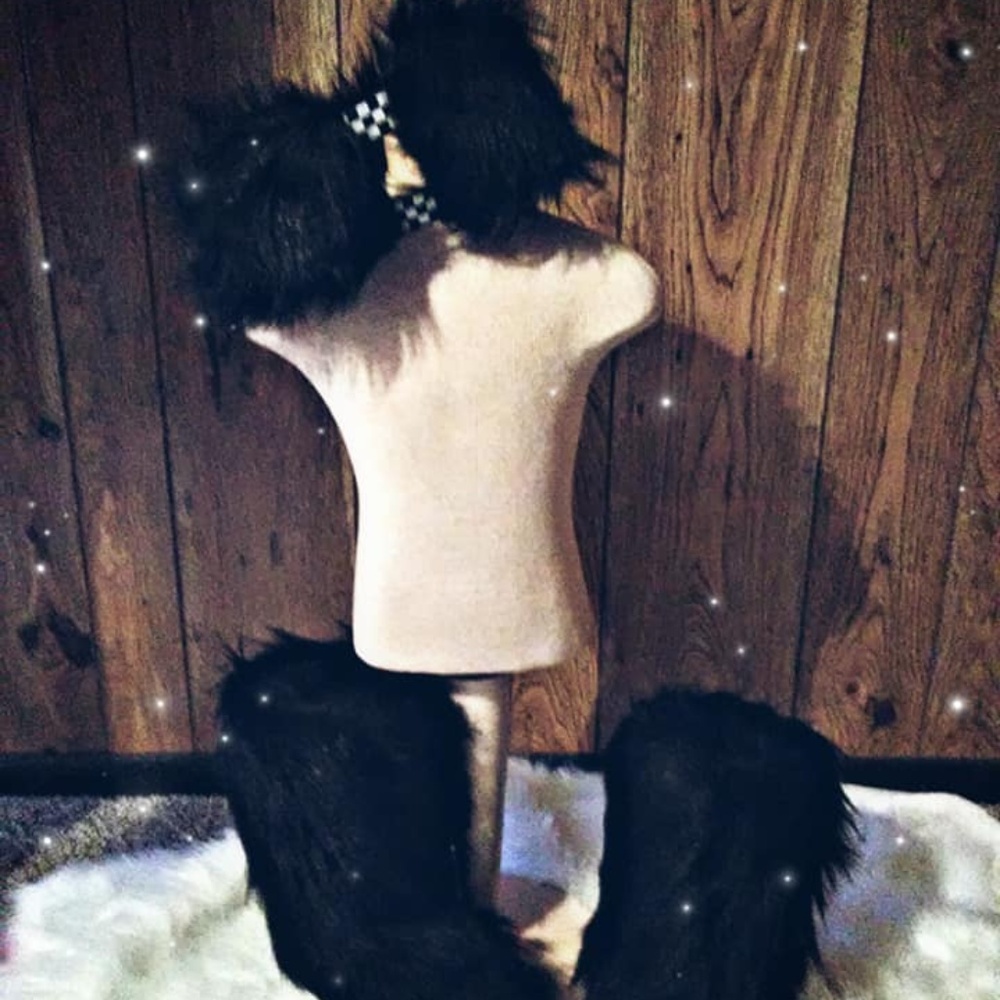 custom fur headband